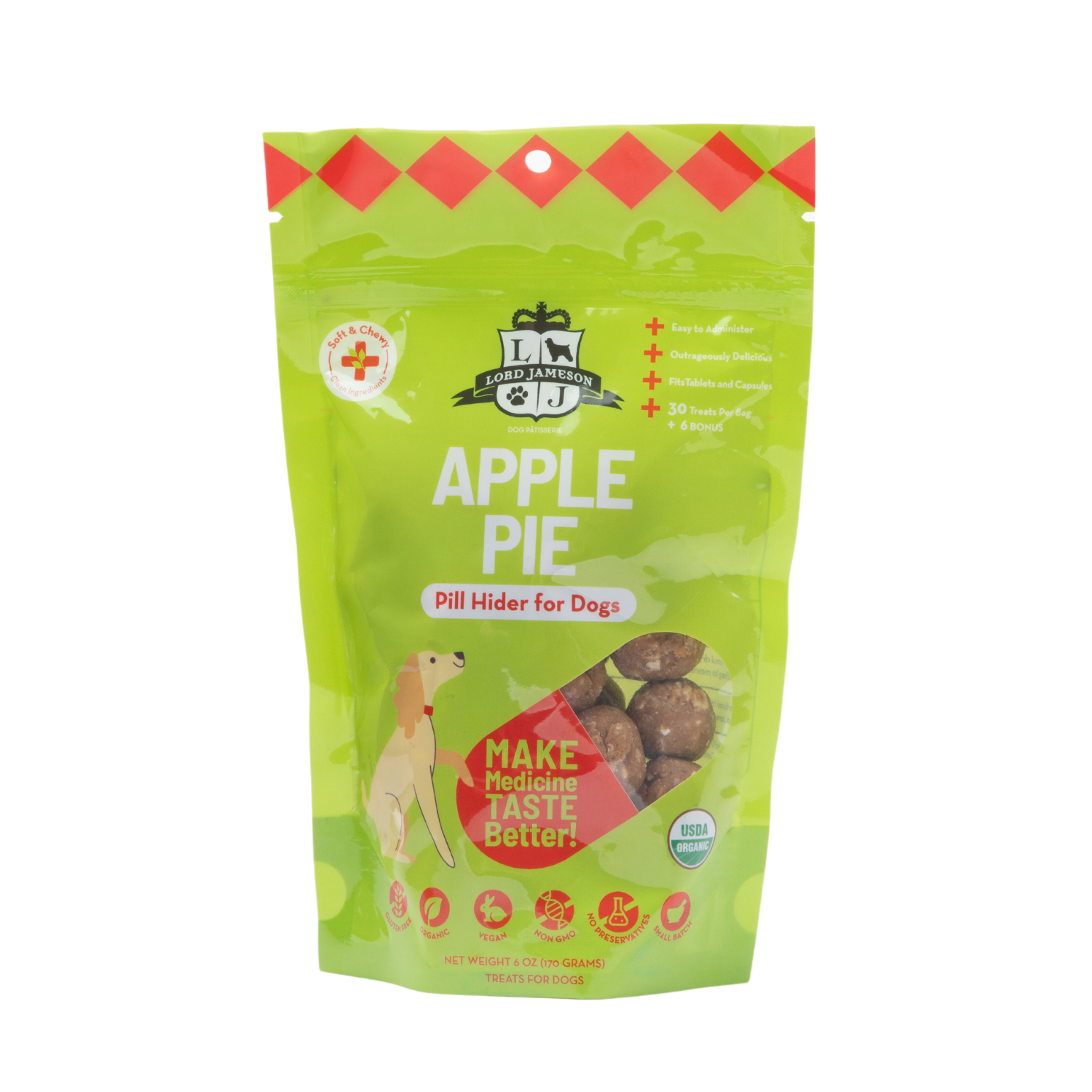 Apple Pie Organic Pill Hider Dog Treats