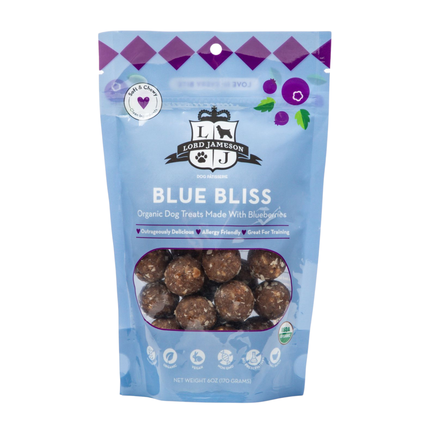Berry Bundle | Blueberry Noted Soft & Chewy and Light & Crispy - Lord Jameson Organic Dog Treats