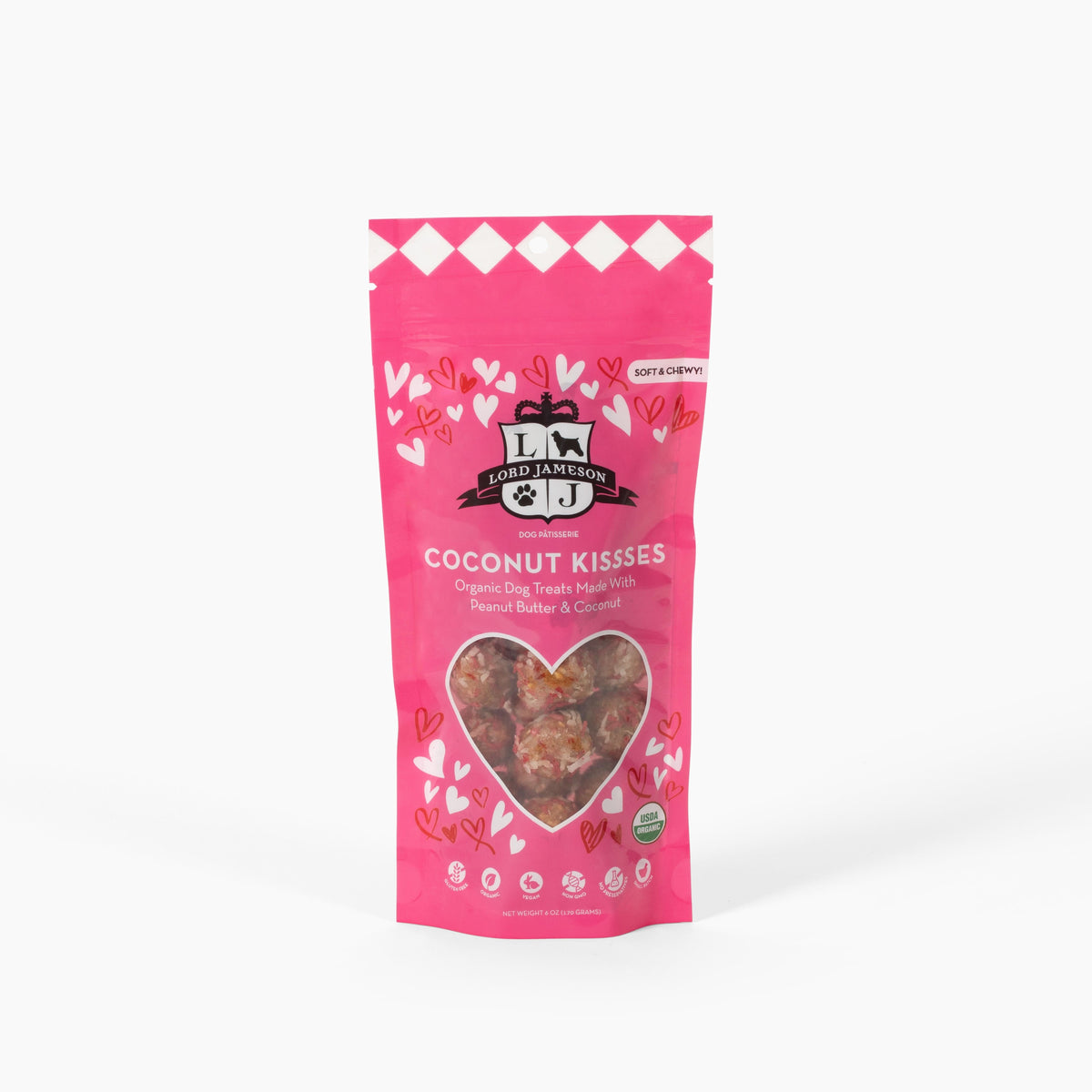 WHOLESALE Limited Edition Coconut Kisses Pouch | Set of 12 + POS Box - Lord Jameson Organic Dog Treats