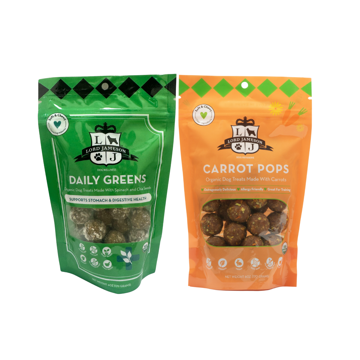Daily Greens And Carrot Pops Bundle - Soft & Chewy