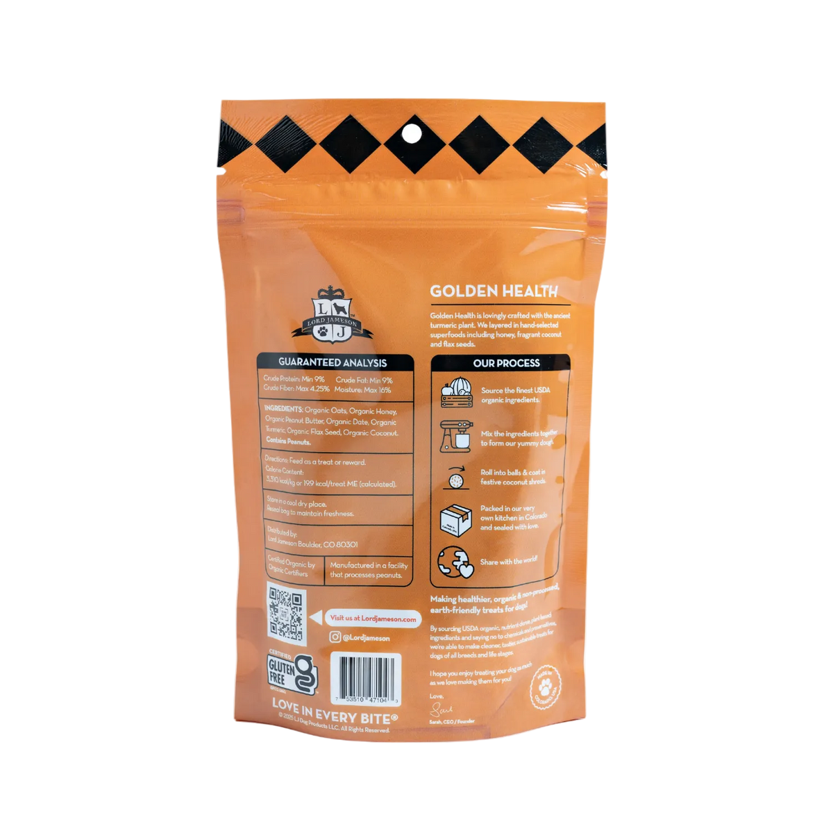 Golden Health Organic Dog Treats - Lord Jameson