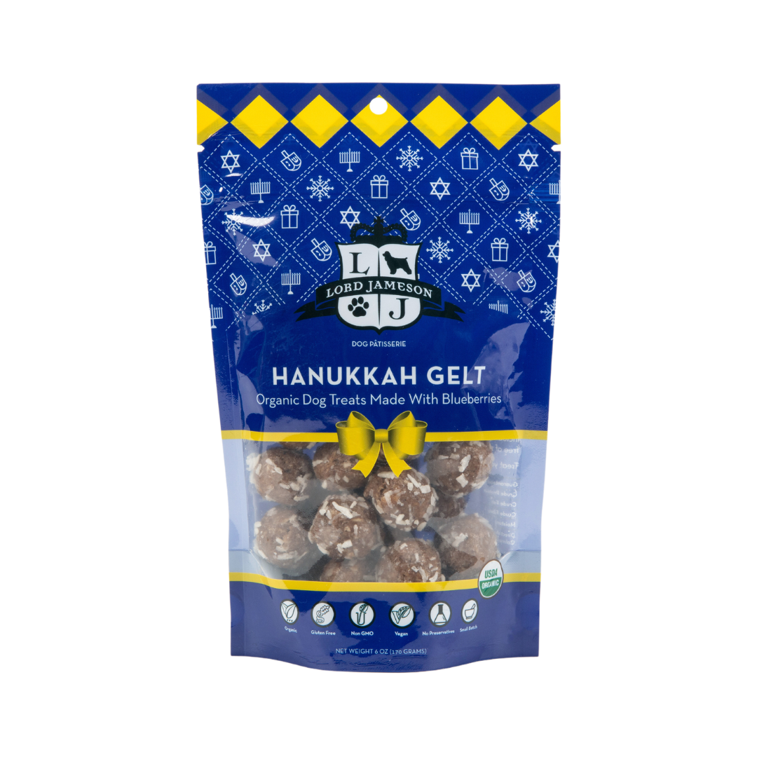 Hanukkah Gelt Organic Dog Treats | 6 oz - Lord Jameson Organic Dog Treats