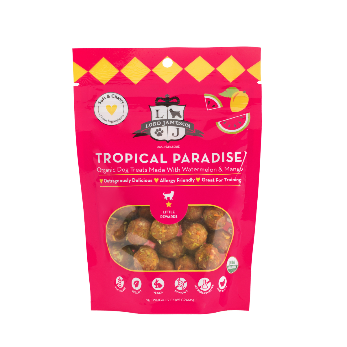 Tropical Paradise: Organic Dog Treats Delight