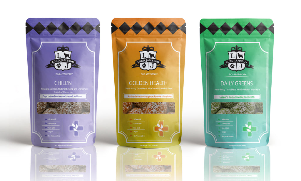Lord Jameson Debuts First Functional Line of Soft Dog Treats, Named the Dog Apothecary Collection.