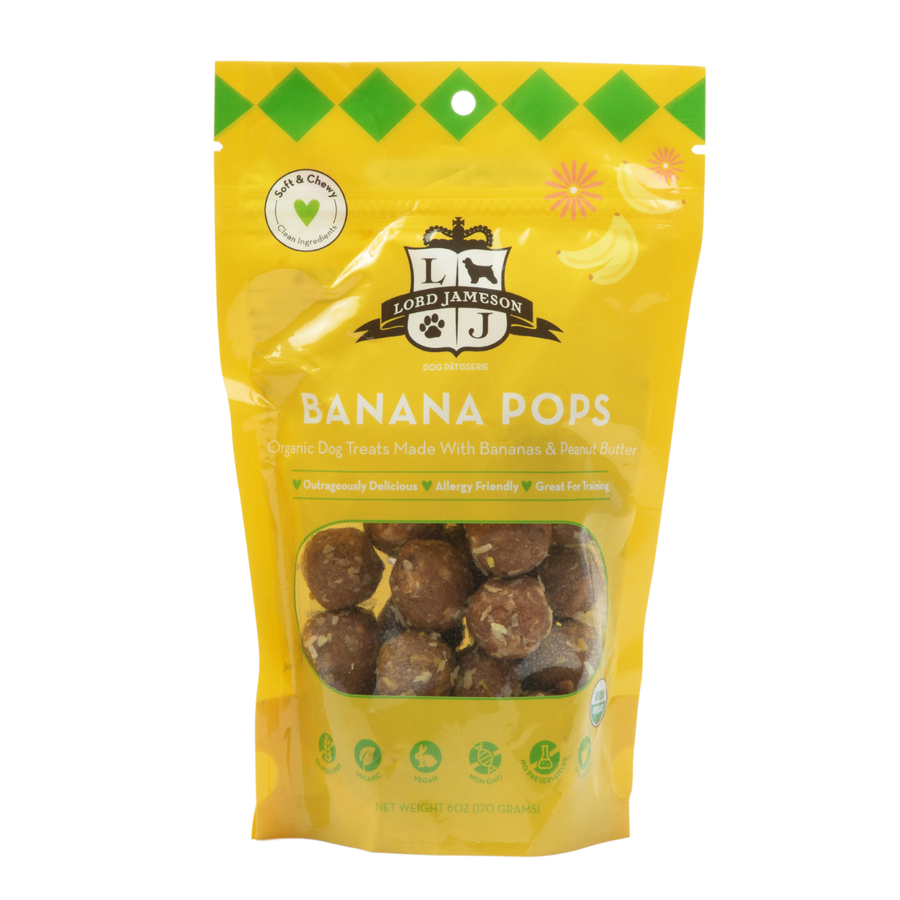 Banana Pops Organic Dog Treats
