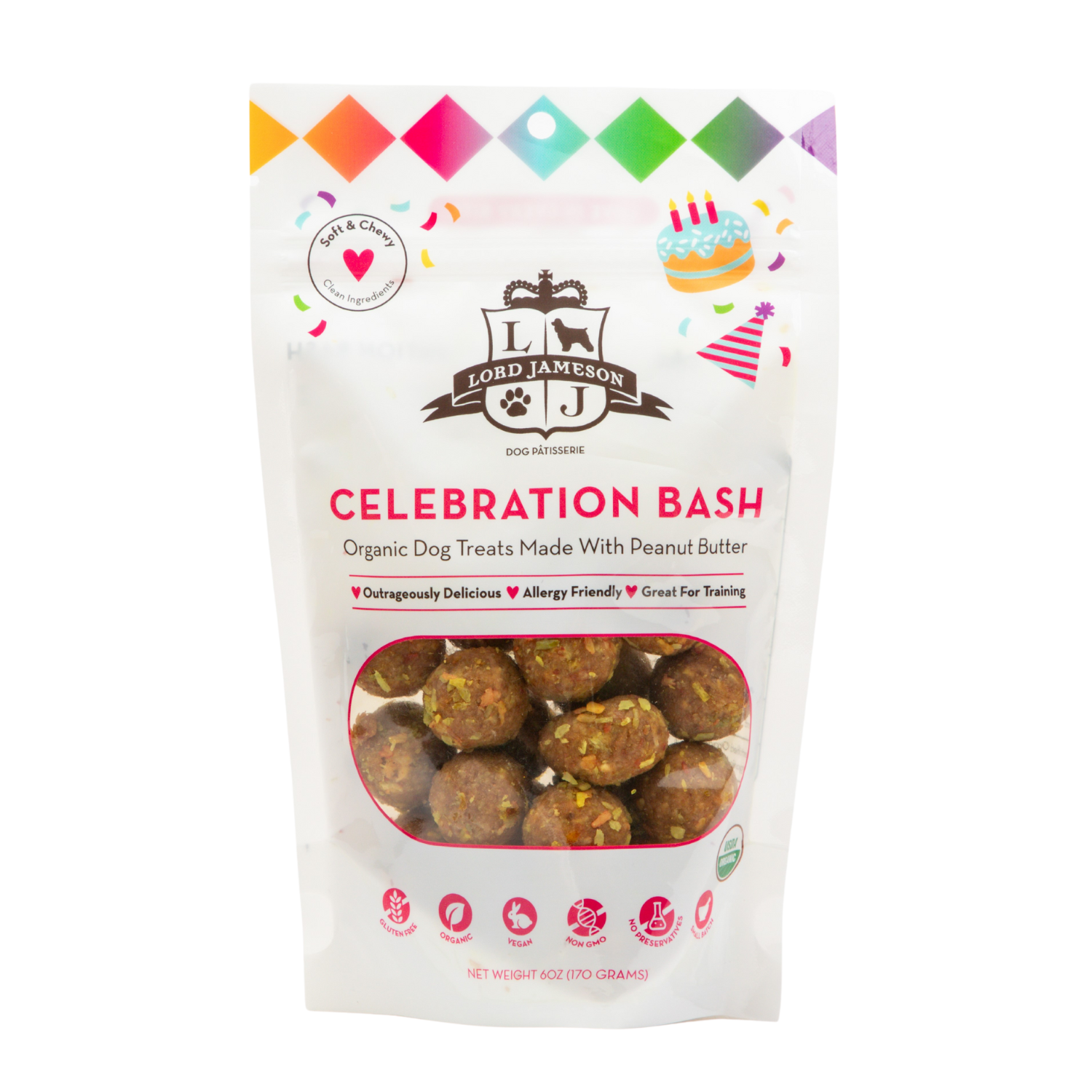 Celebration Bash Organic Dog Treats - Lord Jameson Organic Dog Treats 