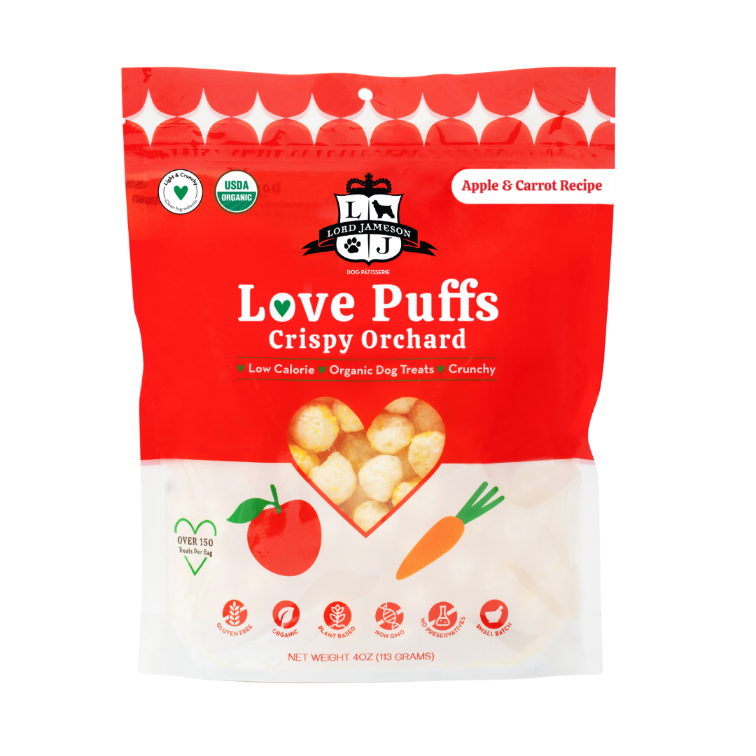 Crispy Orchard Organic Dog Treats | 4 oz - Lord Jameson Organic Dog Treats 