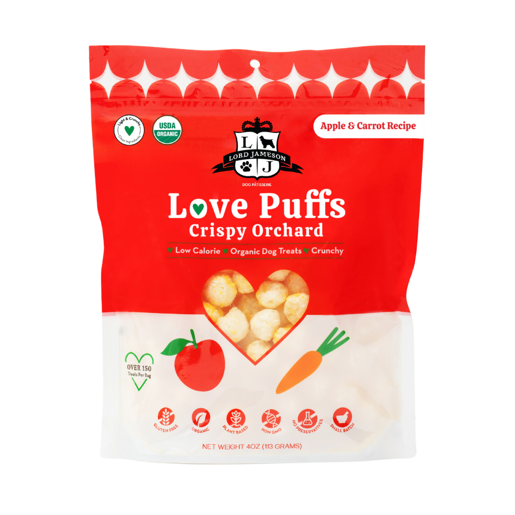 WHOLESALE Crispy Orchard Organic Dog Treats - Lord Jameson Organic Dog Treats 