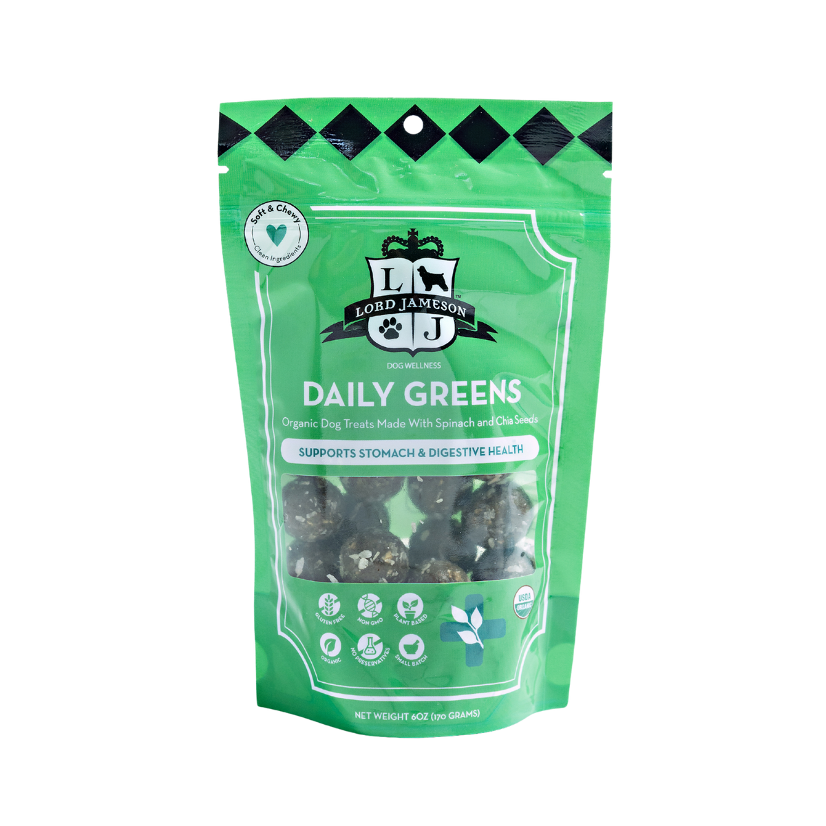 Daily Greens Organic Dog Treats - Lord Jameson