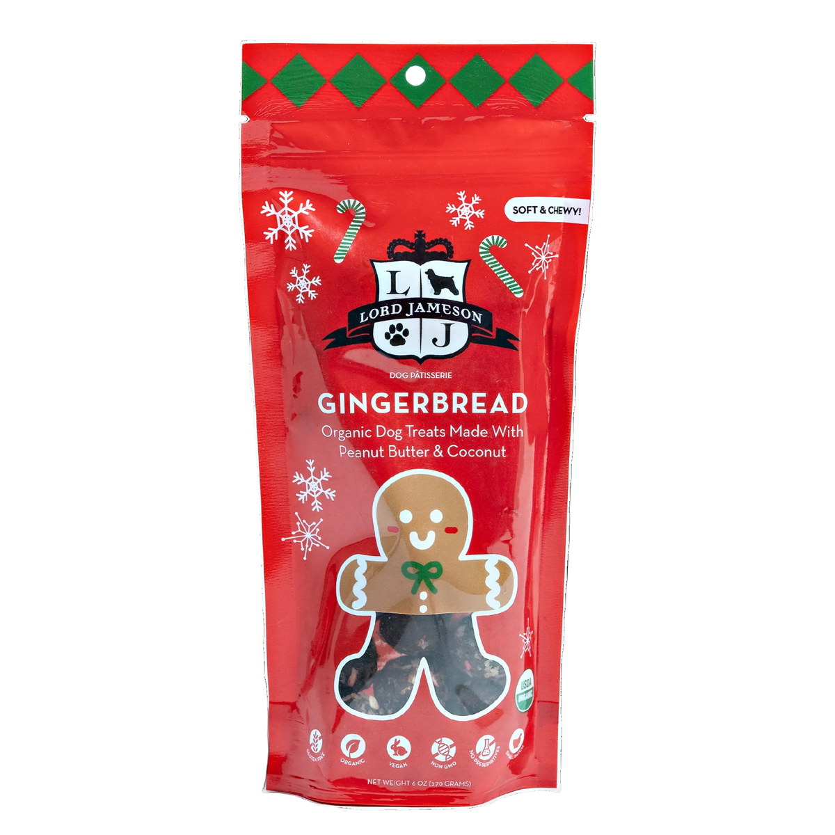 Christmas Gingerbread Organic Dog Treats - Lord Jameson