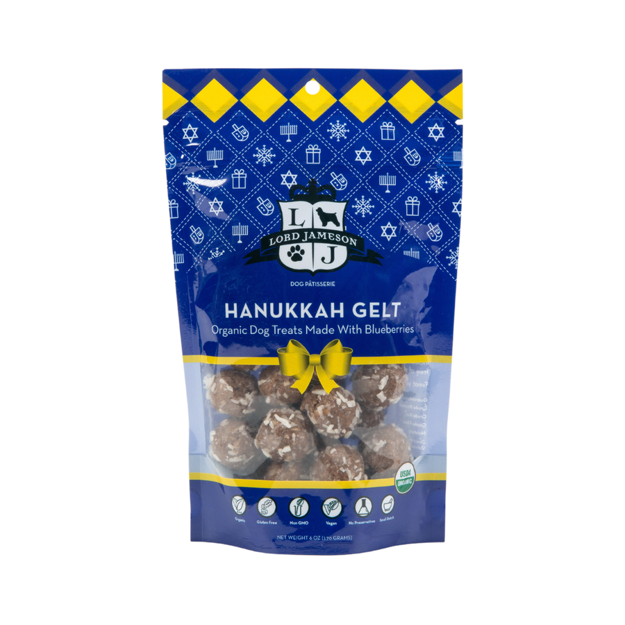 Hanukkah Gelt Organic Dog Treats | 6 oz - Lord Jameson Organic Dog Treats 