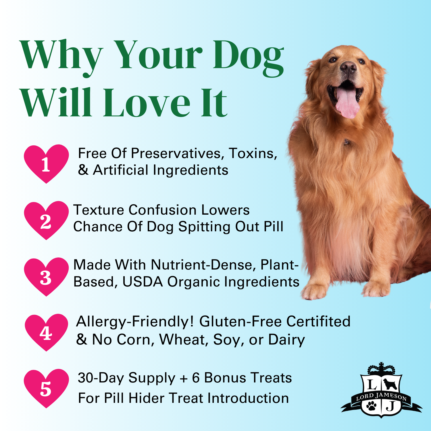 Test Apple Pie Organic Pill Hider Dog Treats - Lord Jameson Organic Dog Treats 
