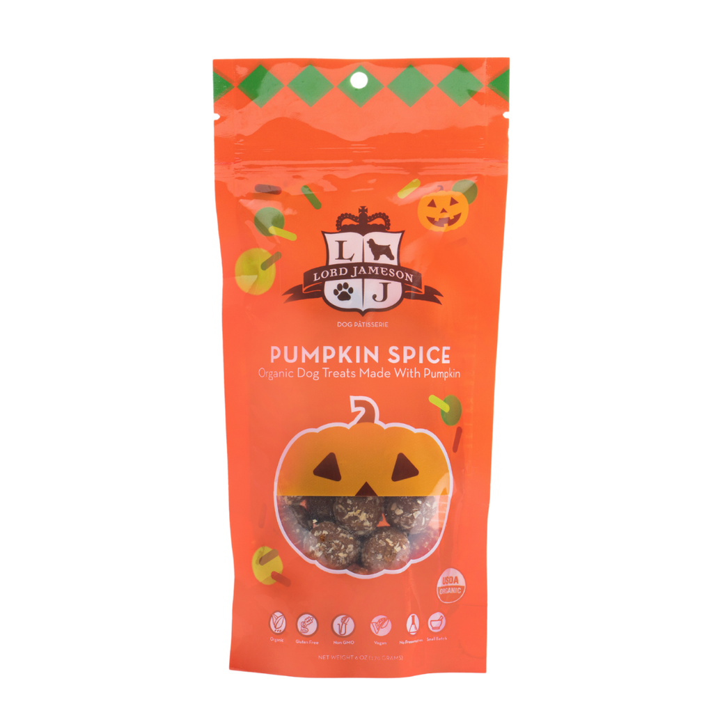 Pumpkin Spice Pops Dog Treats | 6 oz - Lord Jameson Organic Dog Treats 