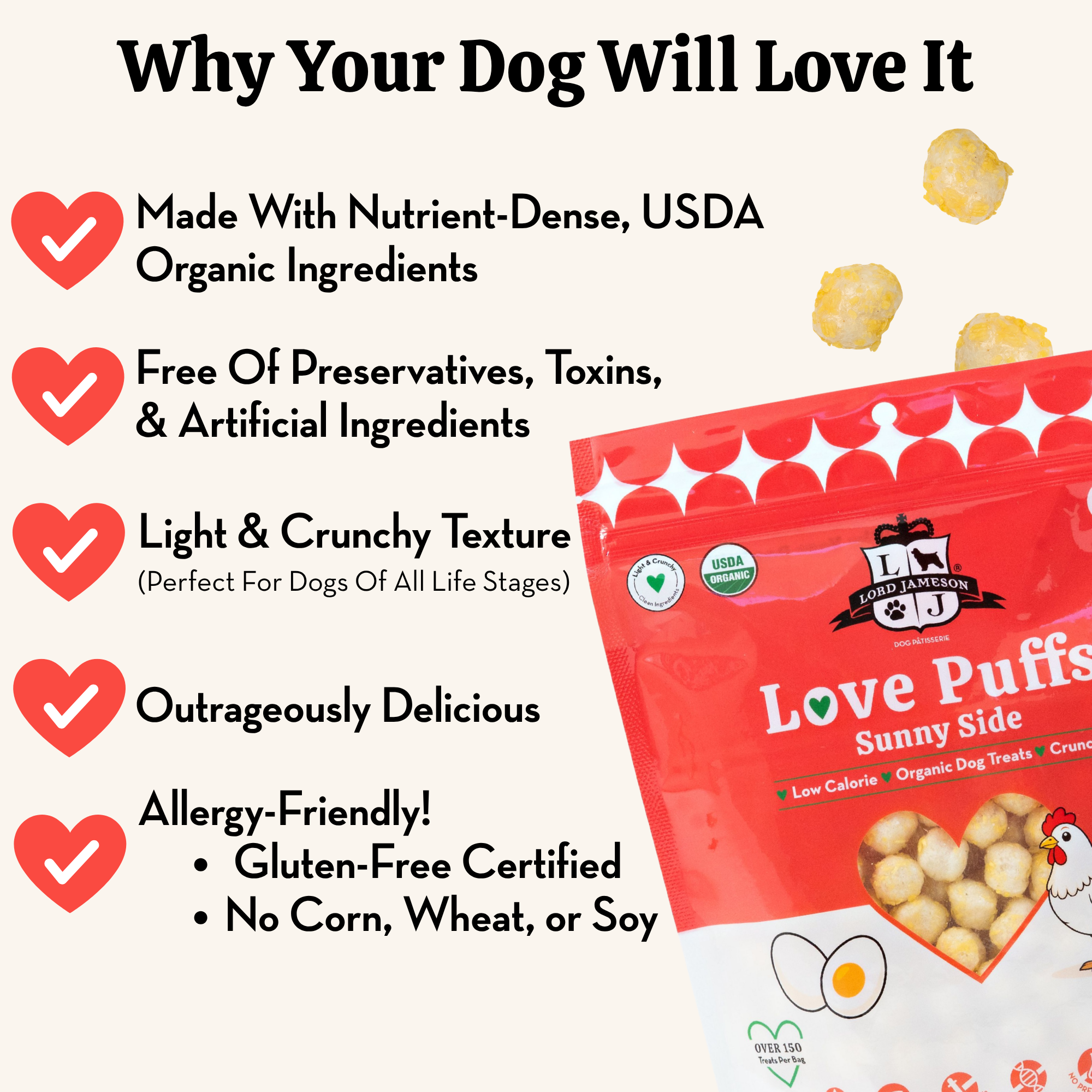 Sunny Side Organic Dog Treats | Natural & Tasty