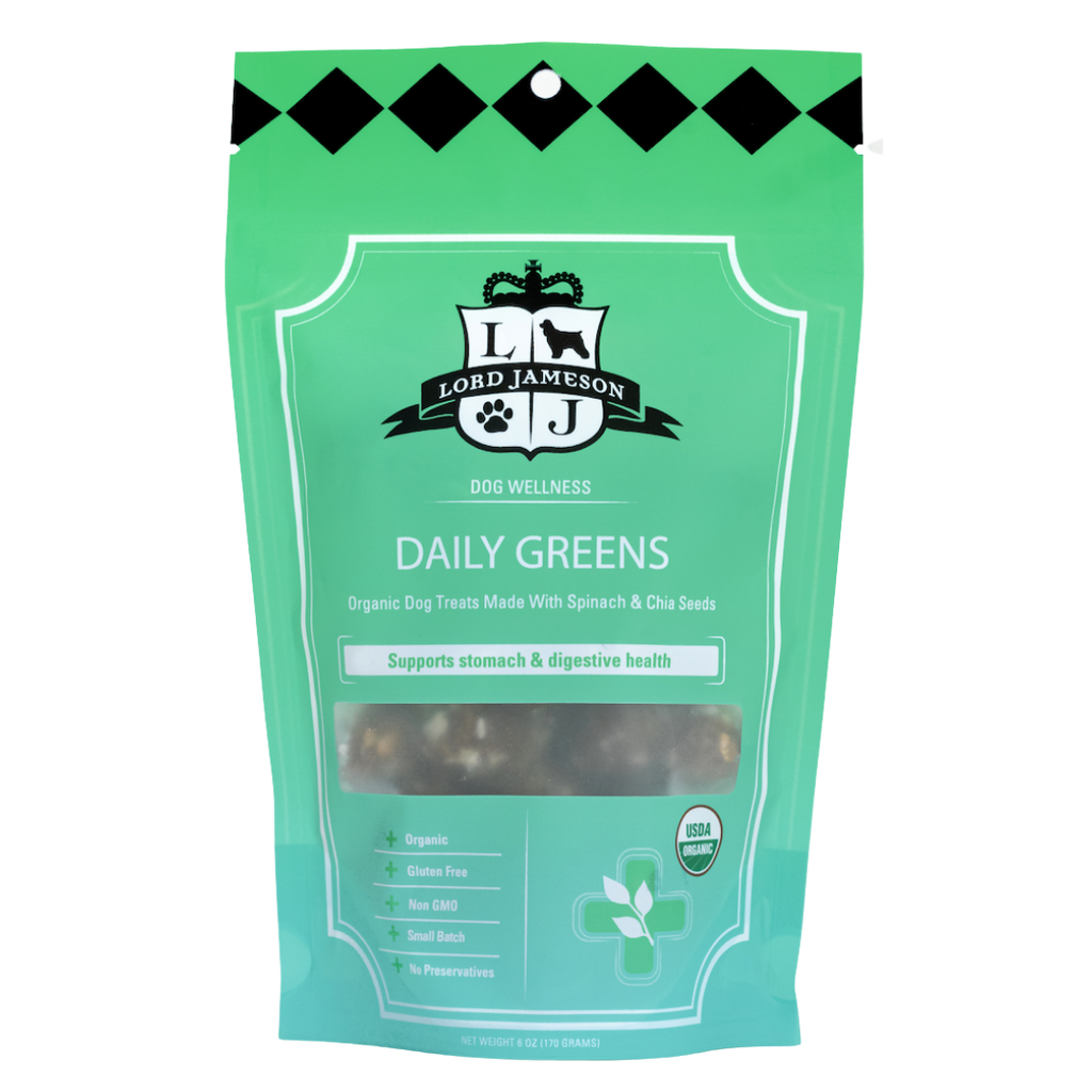 Daily Greens Organic Dog Treats | Stomach & Digestion - Lord Jameson Organic Dog Treats 