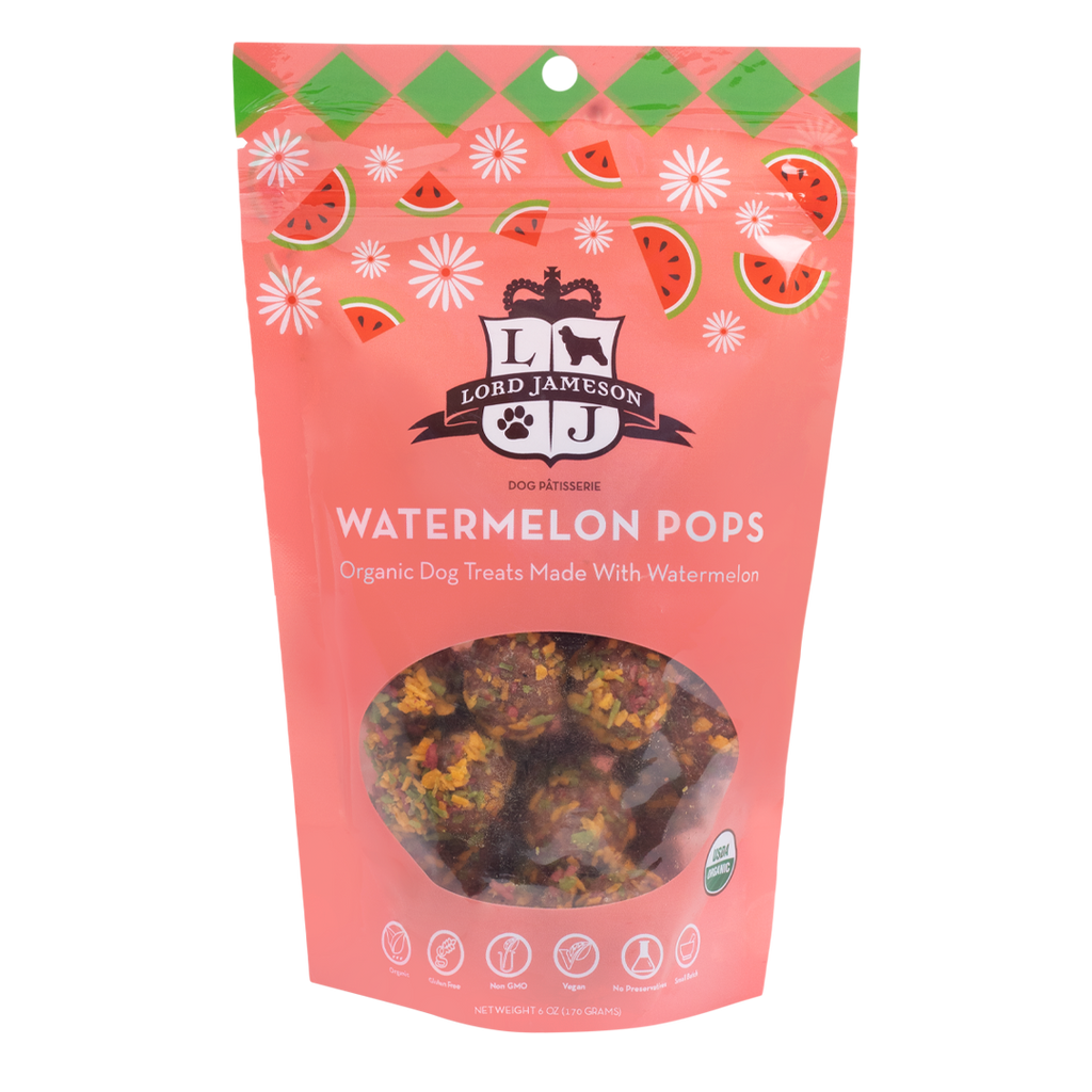 Watermelon Pops Organic Dog Treats - Lord Jameson Organic Dog Treats 